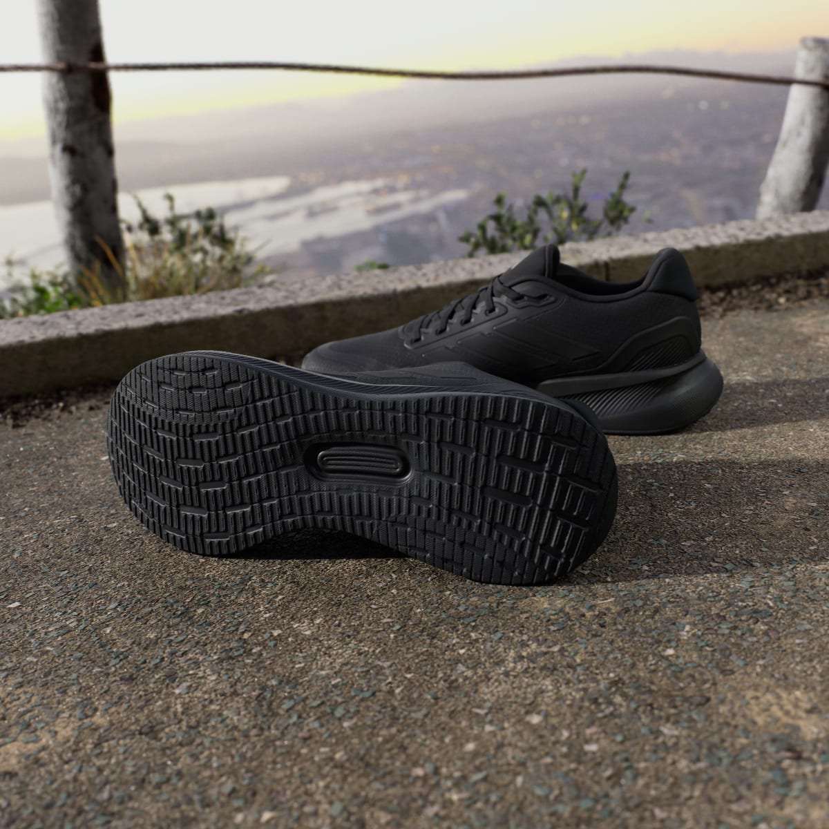 Adidas Men's Runfalcon 5 Running Shoes - Core Black / Core Black / Core Black - Image 4