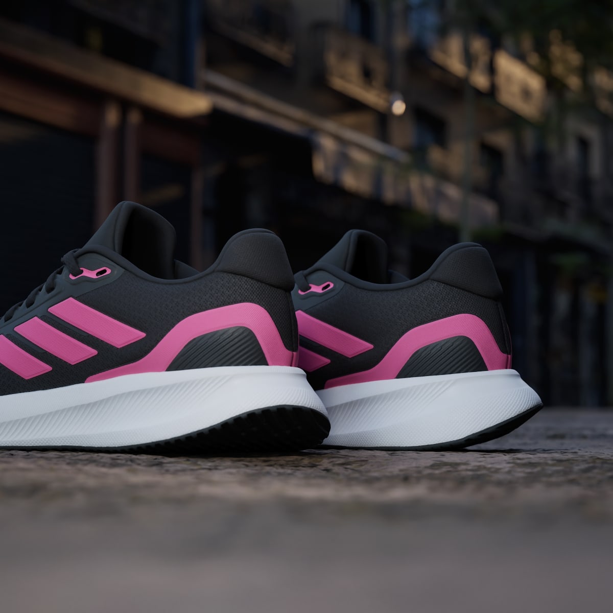 Adidas Women's Runfalcon 5 Running Shoes - Core Black / Pink Fusion / Cloud White - Image 10
