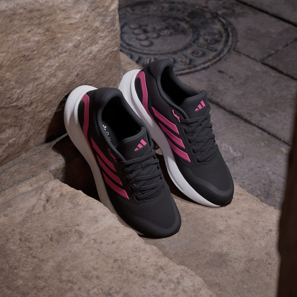 Adidas Women's Runfalcon 5 Running Shoes - Core Black / Pink Fusion / Cloud White - Image 5
