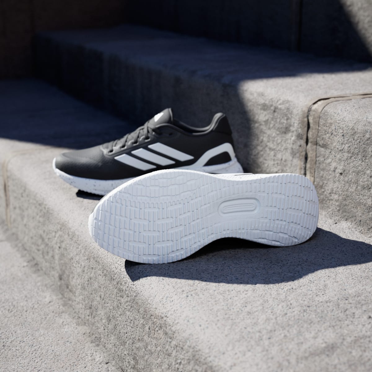 Adidas Men's Runfalcon 5 Running Shoes - Core Black / Cloud White / Core Black - Image 4