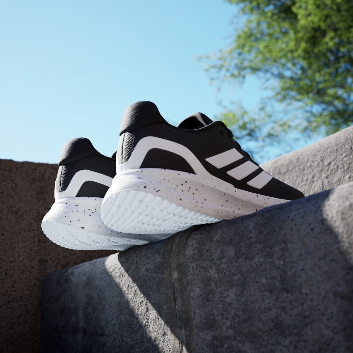 Adidas Men's Runfalcon 5 Running Shoes - Core Black / Cloud White / Core Black - Image 6