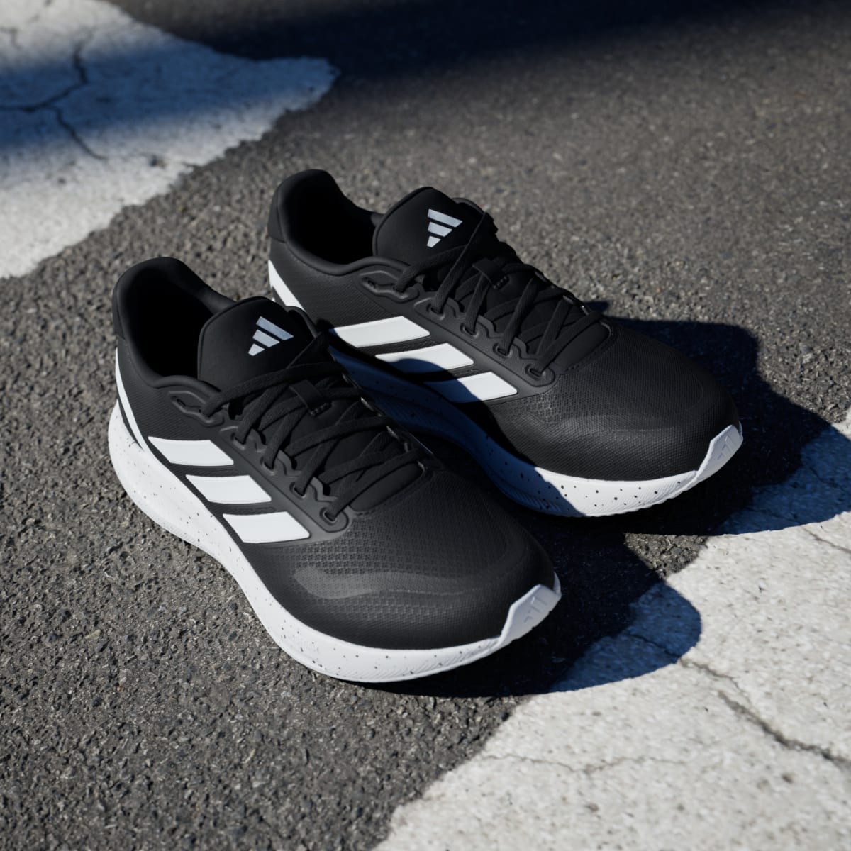 Adidas Men's Runfalcon 5 Running Shoes - Core Black / Cloud White / Core Black - Image 8
