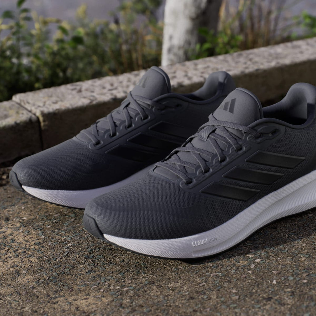 Adidas Men's Runfalcon 5 Running Shoes - Grey Six / Core Black / Cloud White - Image 11