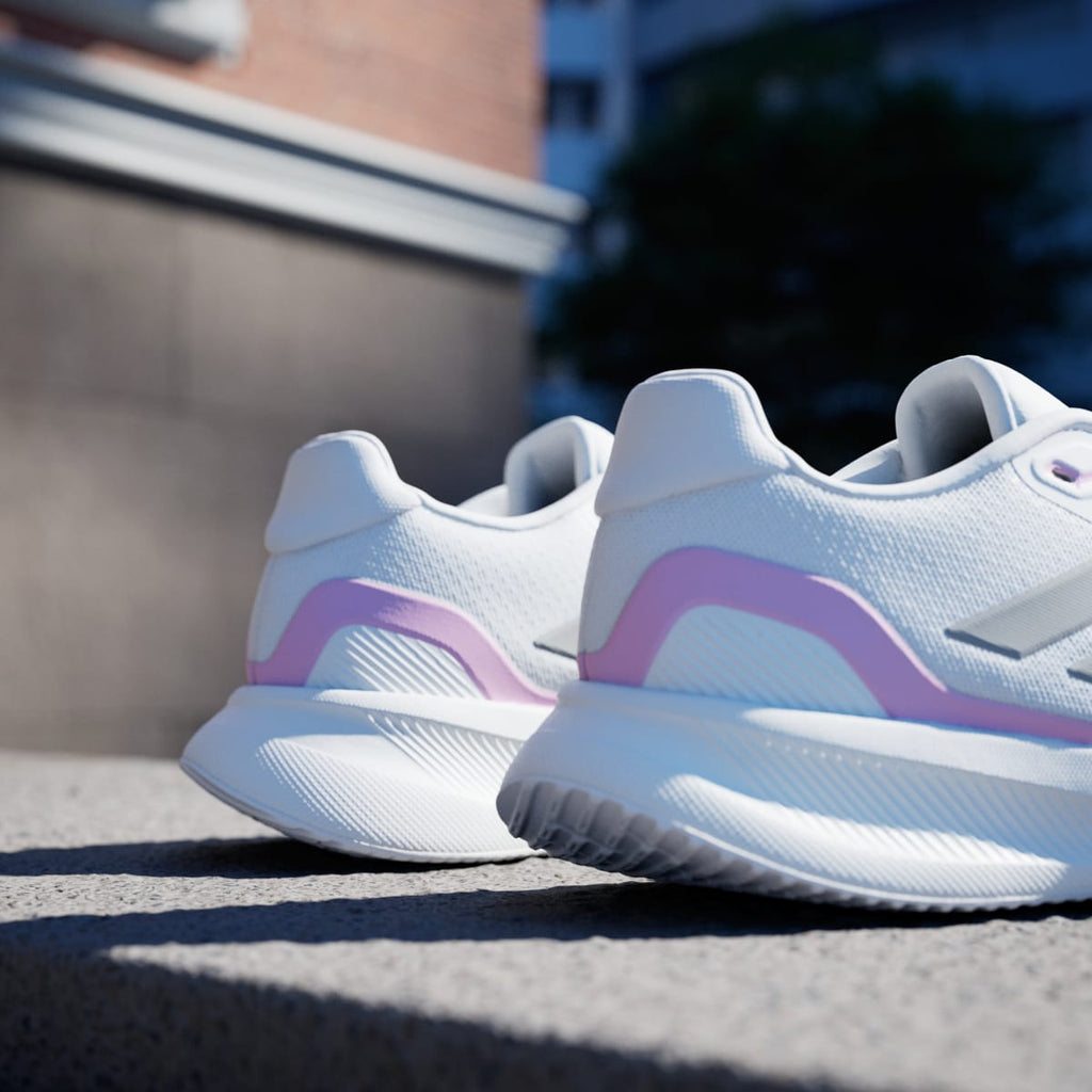 Adidas Women's Runfalcon 5 Running Shoes - Cloud White / Grey Strata / Core Black - Image 10