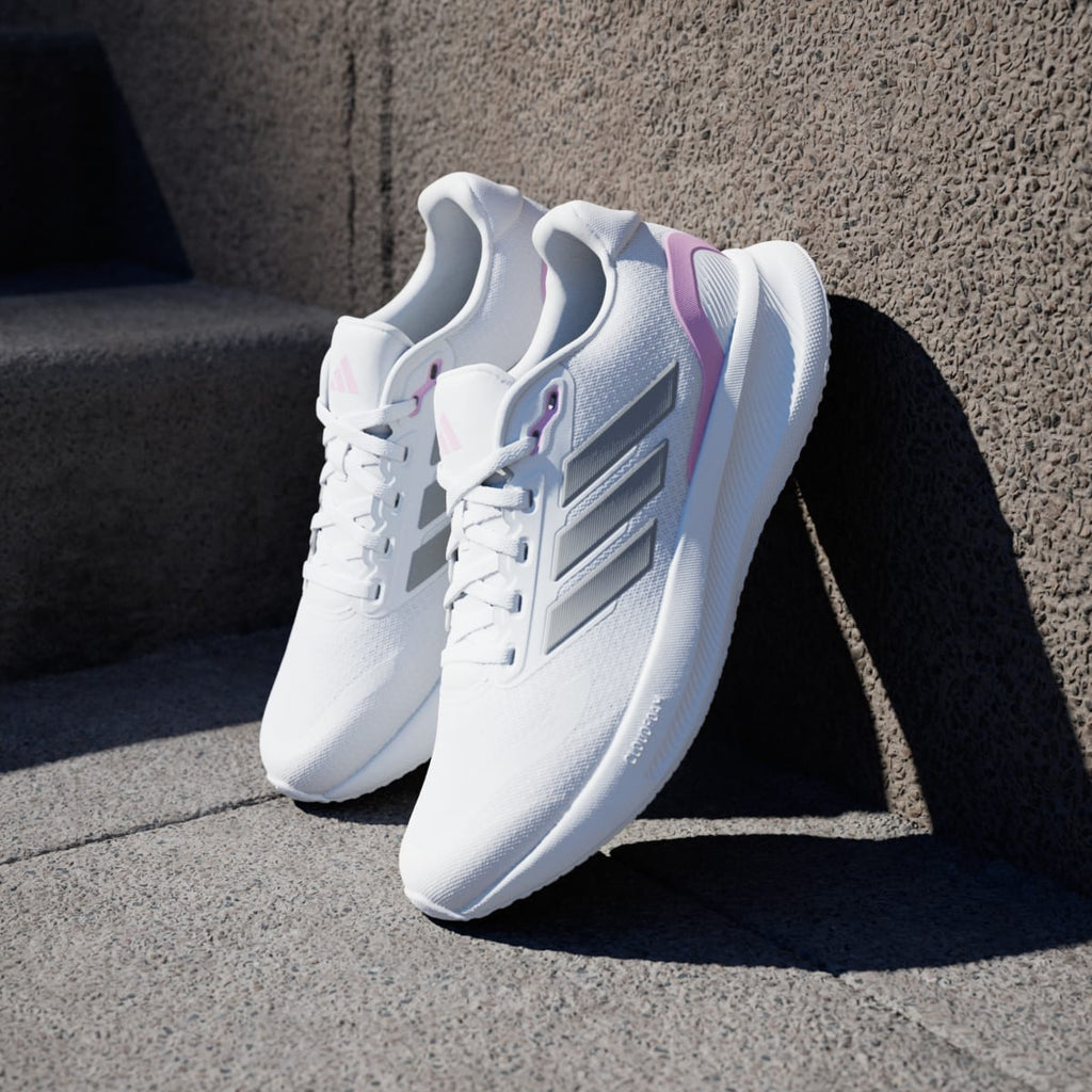 Adidas Women's Runfalcon 5 Running Shoes - Cloud White / Grey Strata / Core Black - Image 5