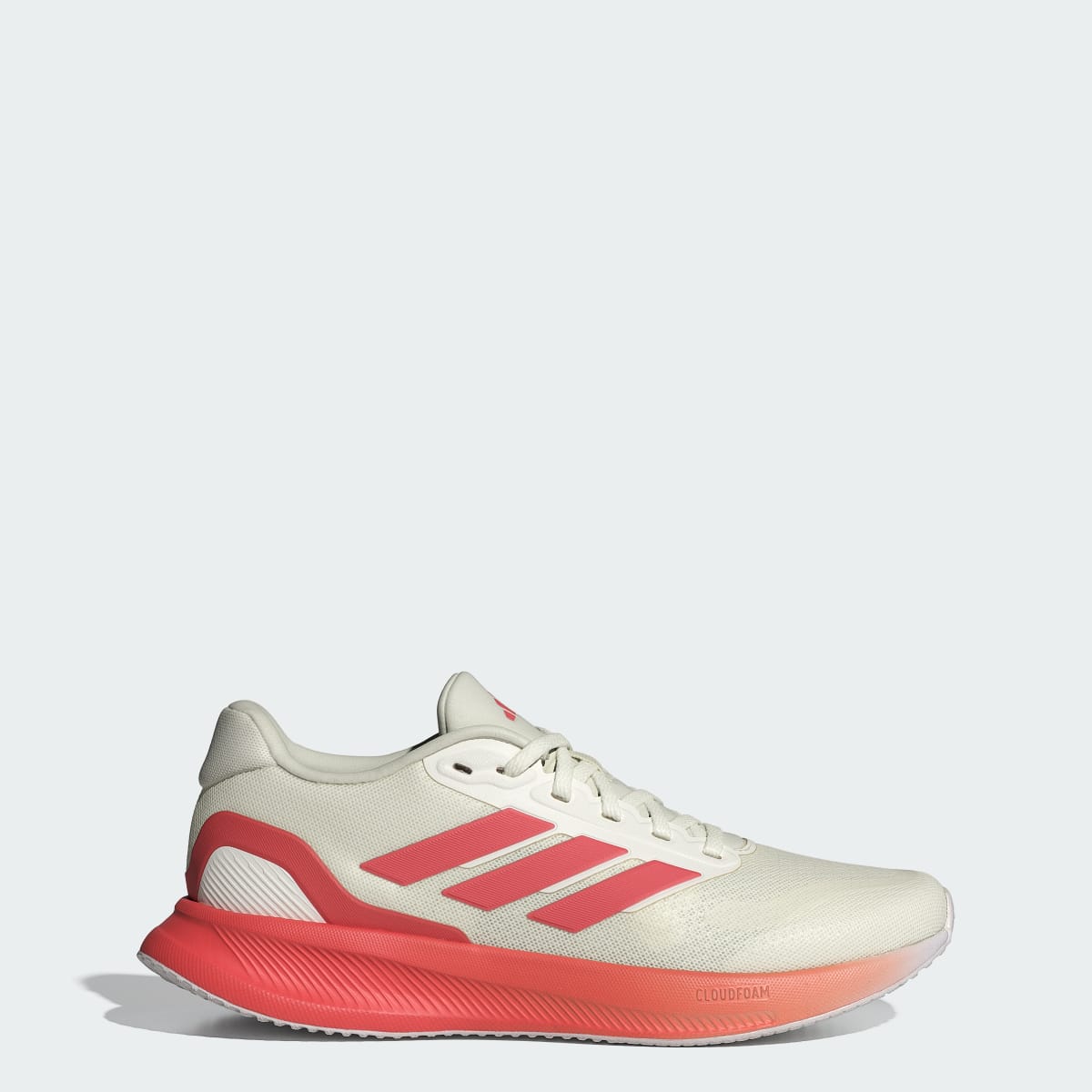 Adidas Women's Runfalcon 5 Running Shoes - Off White / Preloved Scarlet / Dash Grey - Image 1