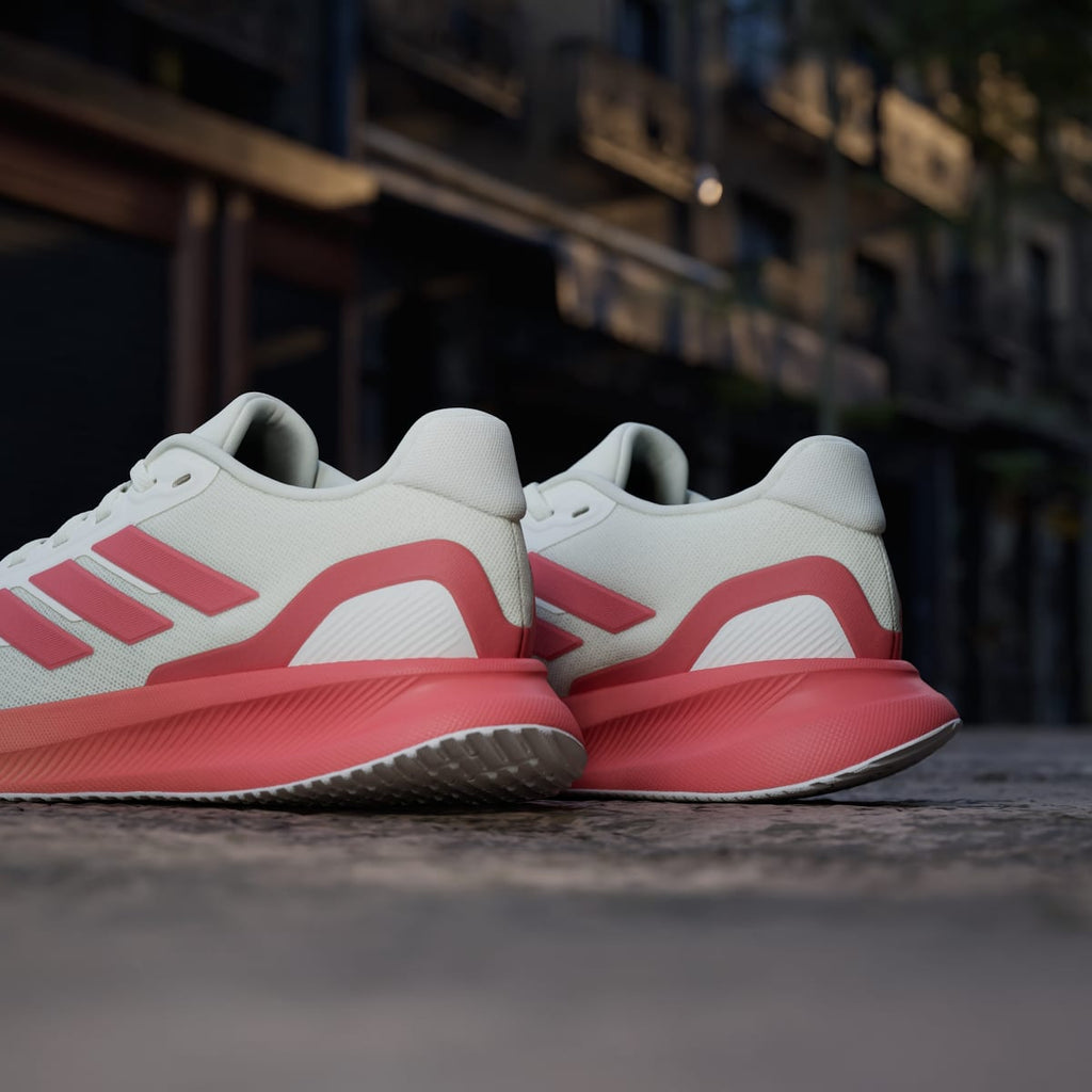 Adidas Women's Runfalcon 5 Running Shoes - Off White / Preloved Scarlet / Dash Grey - Image 10