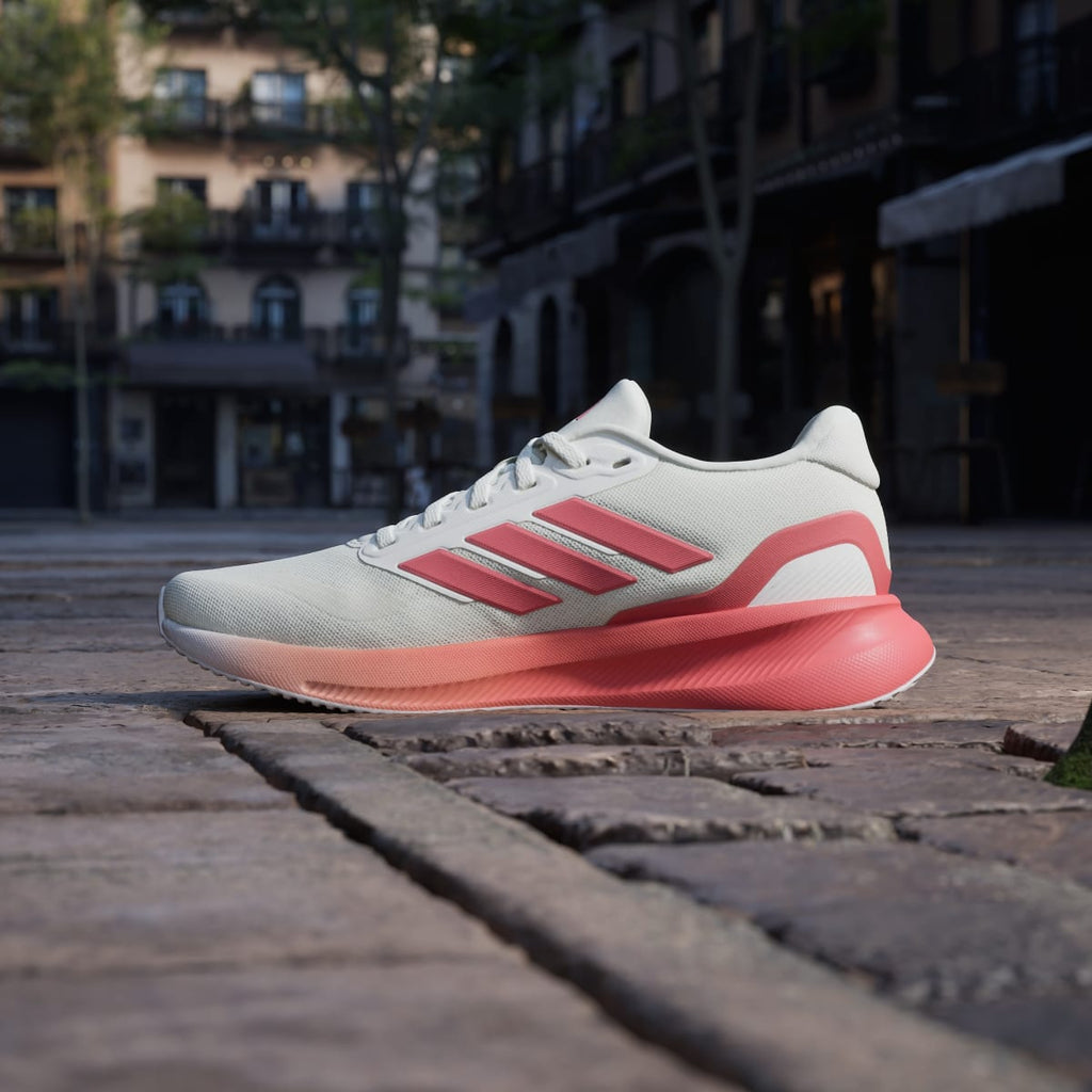 Adidas Women's Runfalcon 5 Running Shoes - Off White / Preloved Scarlet / Dash Grey - Image 7