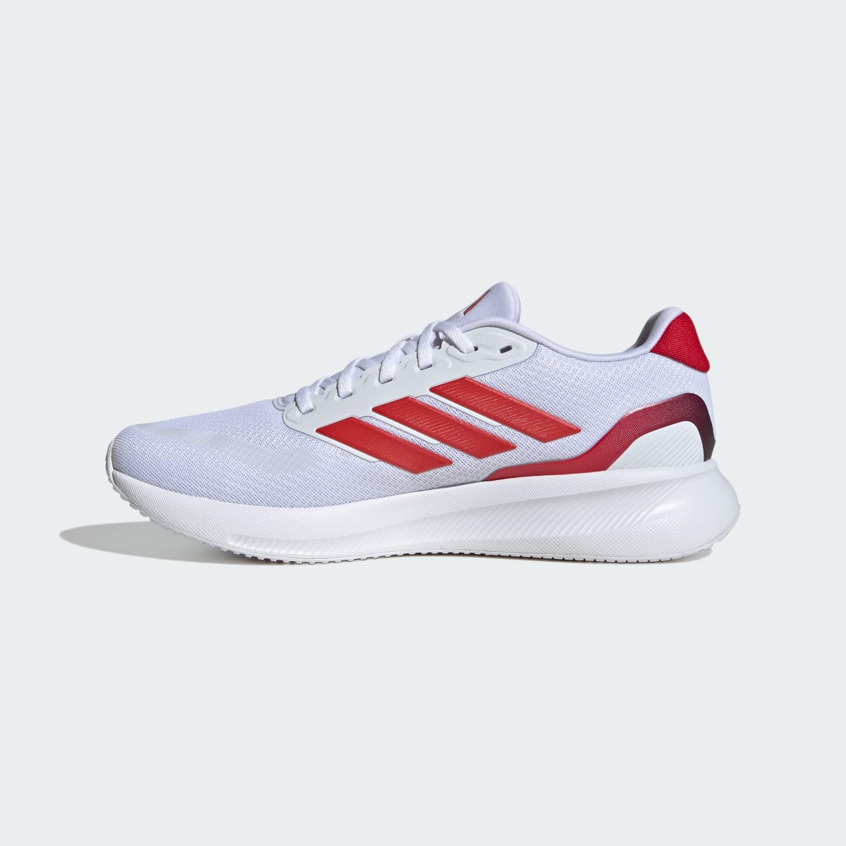 Adidas Men's Runfalcon 5 Running Shoes - Cloud White / Better Scarlet / Core Black - Image 6
