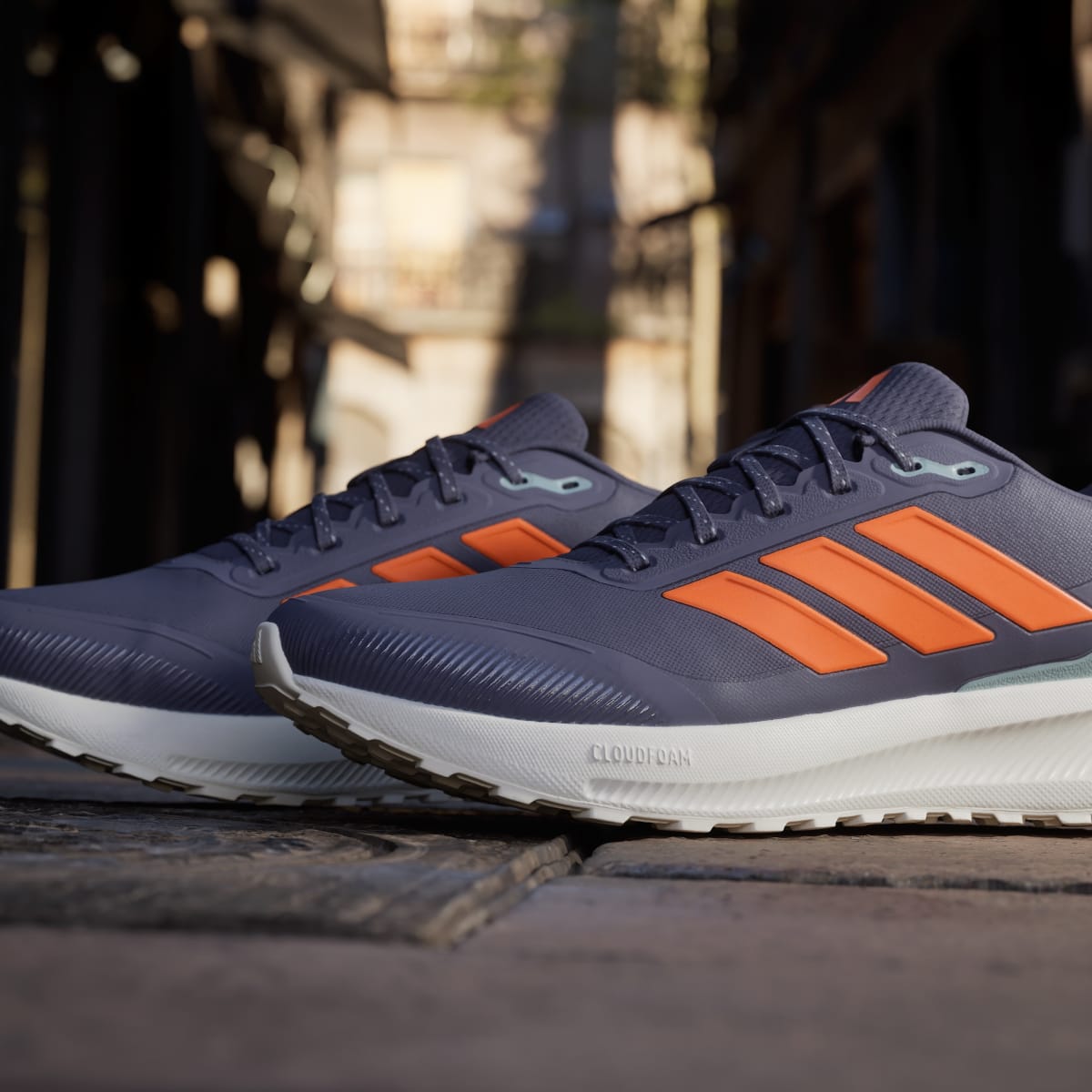 Adidas Men's Runfalcon 5 TR Running Shoes - Aurora Onix / Pure Orange / Core Black - Image 9