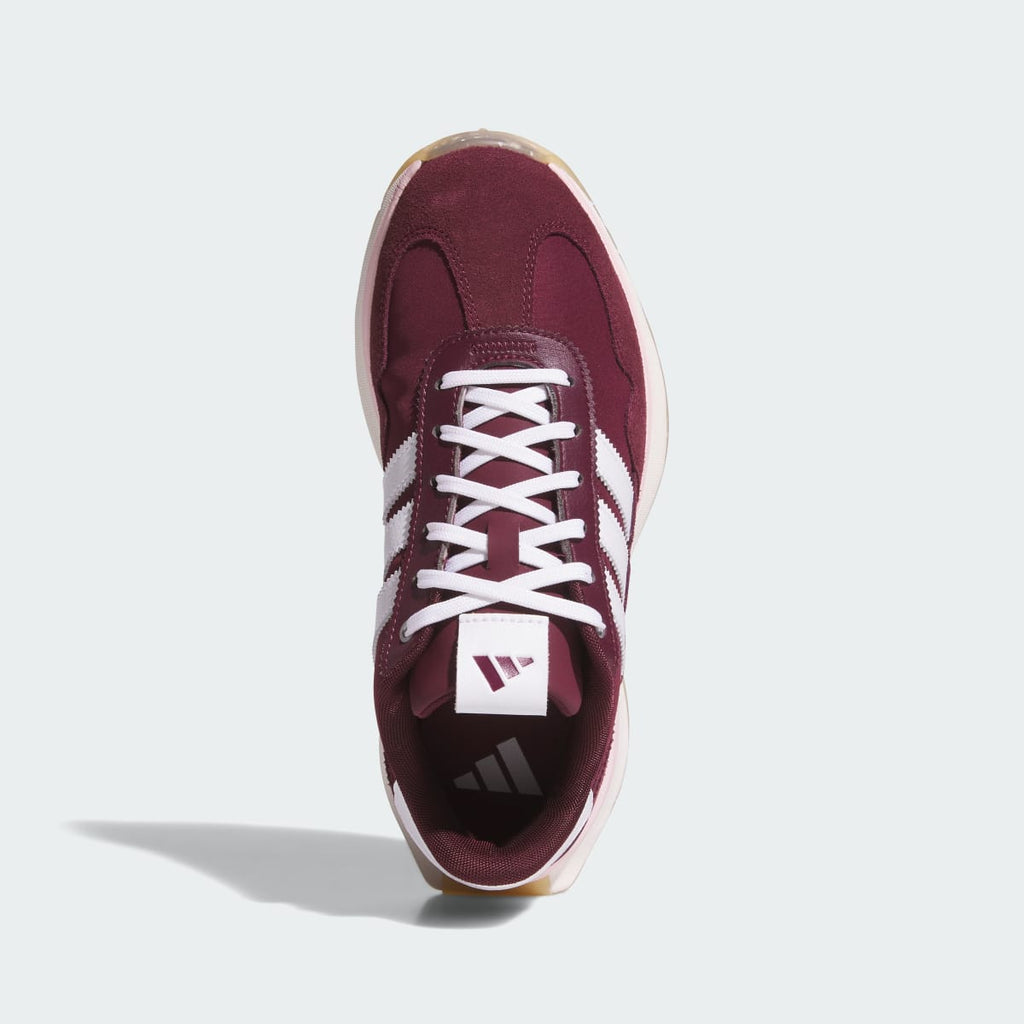 Adidas Women's S2G 26 TEXTILE SPIKELESS GOLF SHOES - Maroon / Cloud White / Clear Pink - Image 2