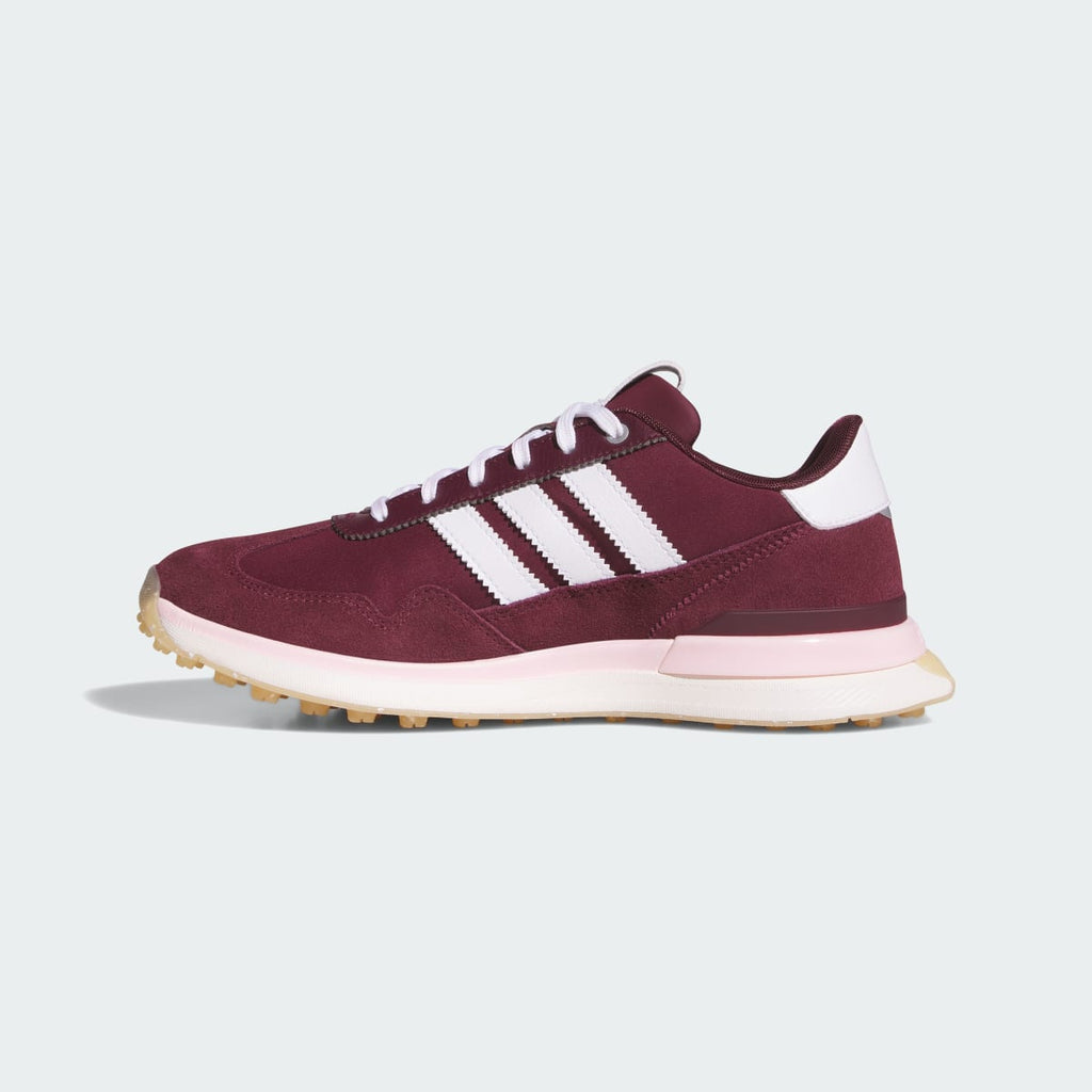 Adidas Women's S2G 26 TEXTILE SPIKELESS GOLF SHOES - Maroon / Cloud White / Clear Pink - Image 6