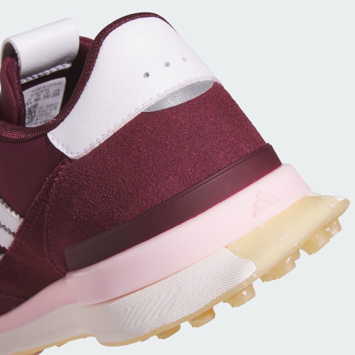 Adidas Women's S2G 26 TEXTILE SPIKELESS GOLF SHOES - Maroon / Cloud White / Clear Pink - Image 10