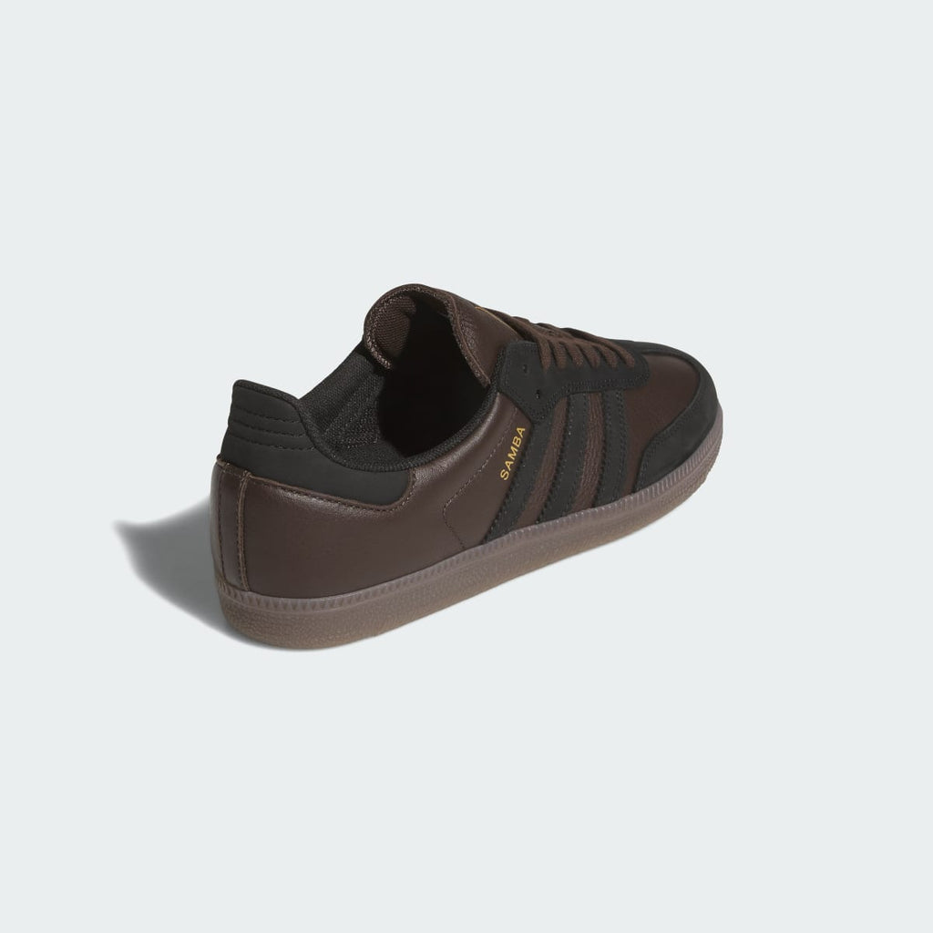 Adidas Men's SAMBA ADV Shoes - Dark Brown / Core Black / Gum - Image 5