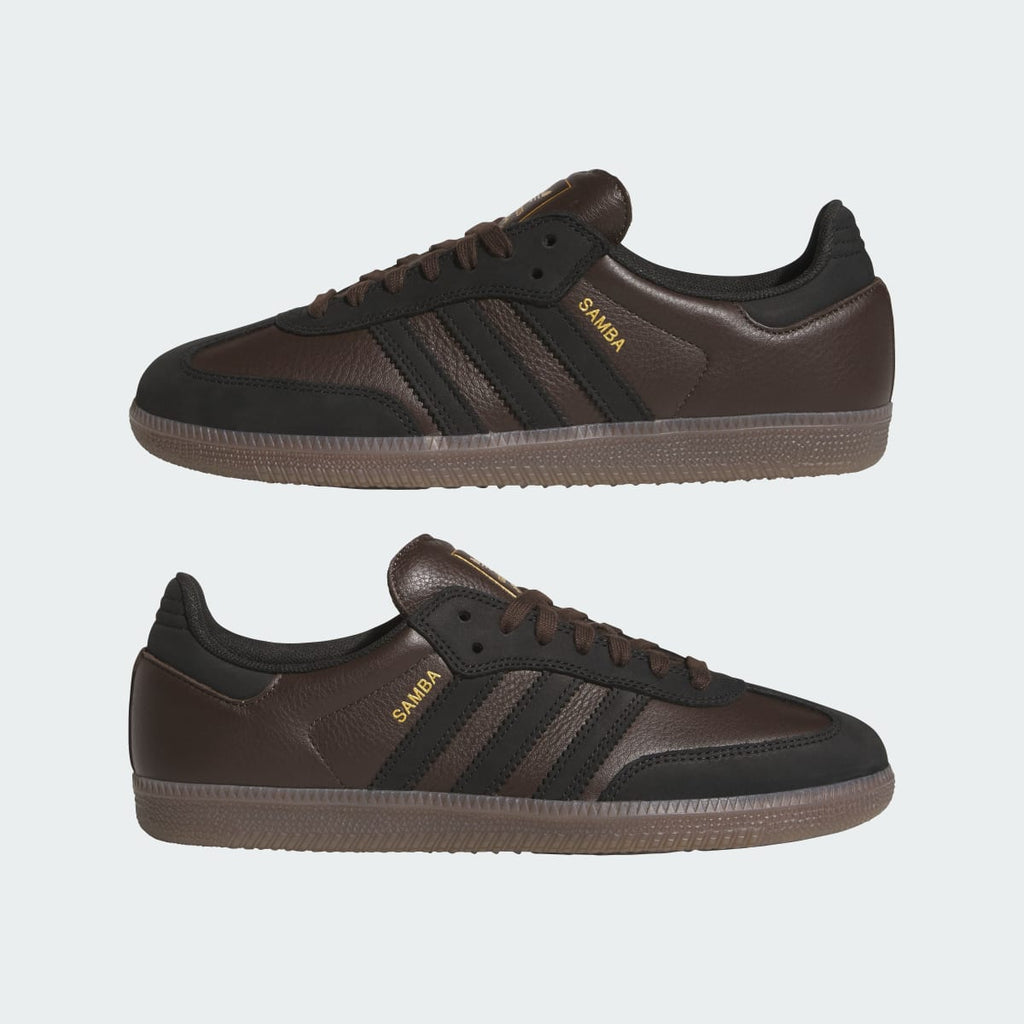 Adidas Men's SAMBA ADV Shoes - Dark Brown / Core Black / Gum - Image 7