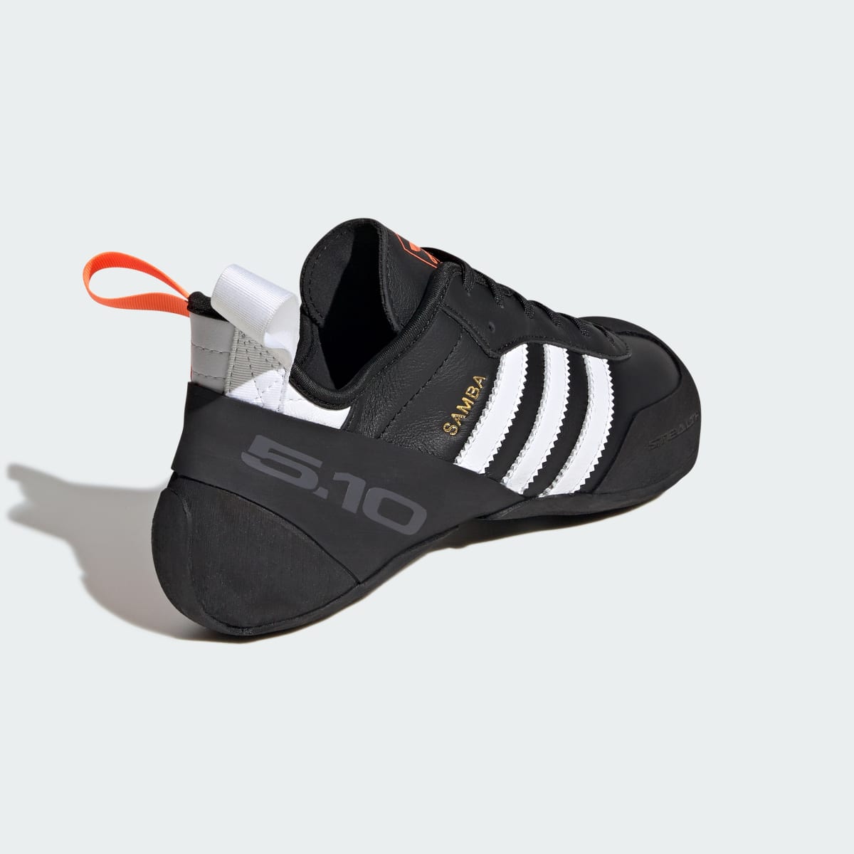 Adidas Men's SAMBA CLIMBING SHOES - Core Black / Cloud White / Solar Orange - Image 5