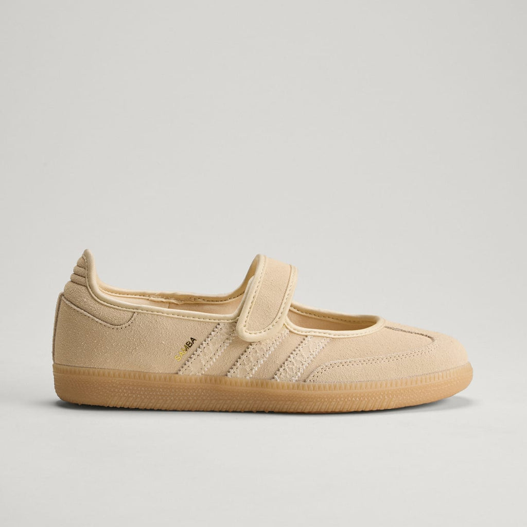Adidas Women's SAMBA JANE SHOES - Sand Strata / Sand Strata / Gold Metallic - Image 2