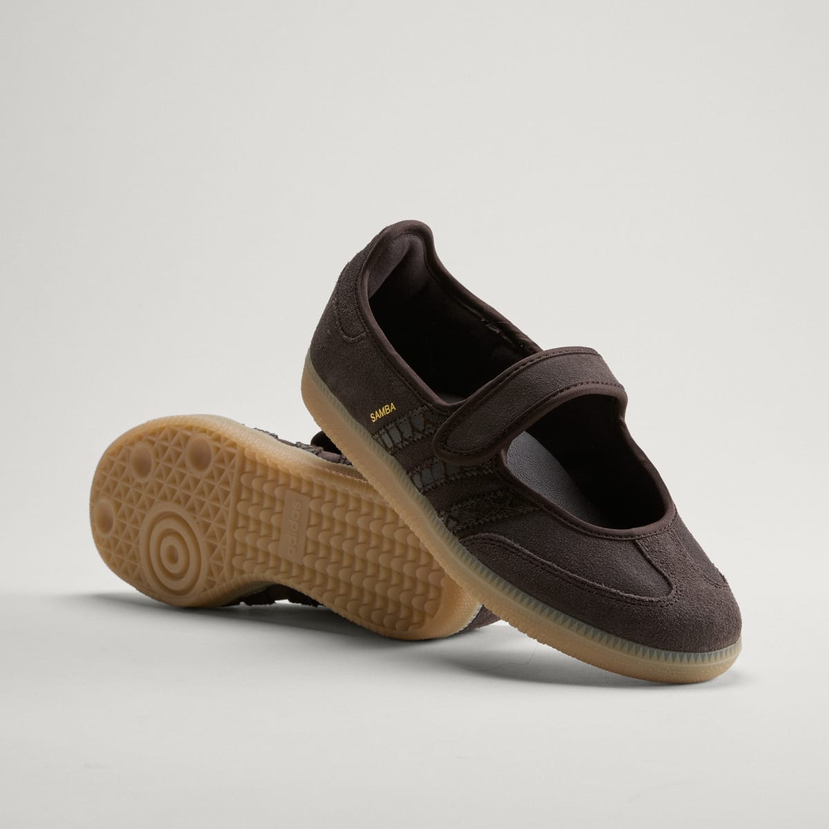 Adidas Women's SAMBA JANE SHOES - Aurora Coffee / Aurora Coffee / Gold Metallic - Image 1