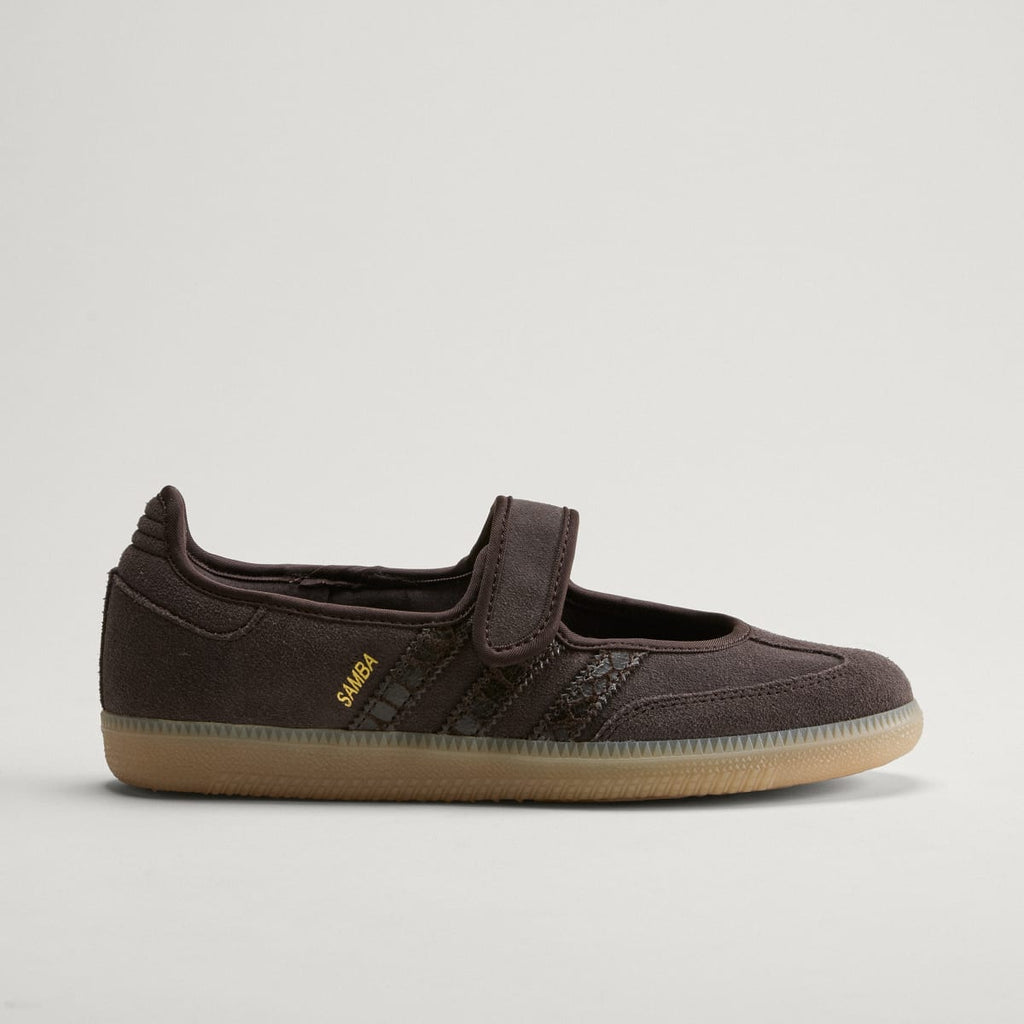 Adidas Women's SAMBA JANE SHOES - Aurora Coffee / Aurora Coffee / Gold Metallic - Image 3
