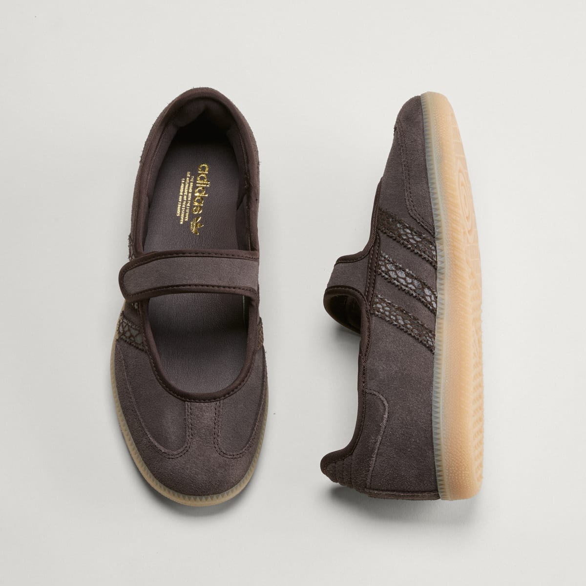 Adidas Women's SAMBA JANE SHOES - Aurora Coffee / Aurora Coffee / Gold Metallic - Image 4