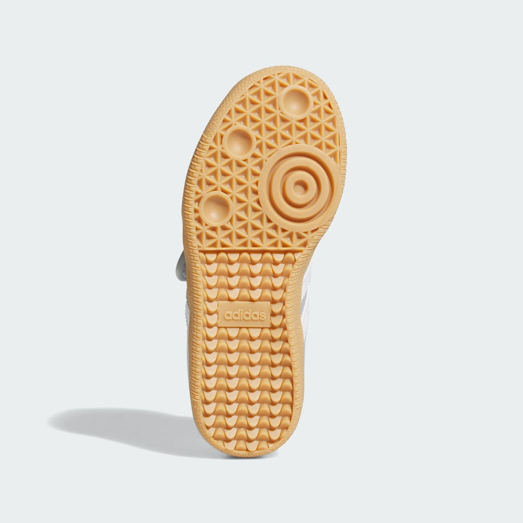Adidas Kids' SAMBA JANE SHOES - Silver Metallic / Cloud White / Gum - Image 3