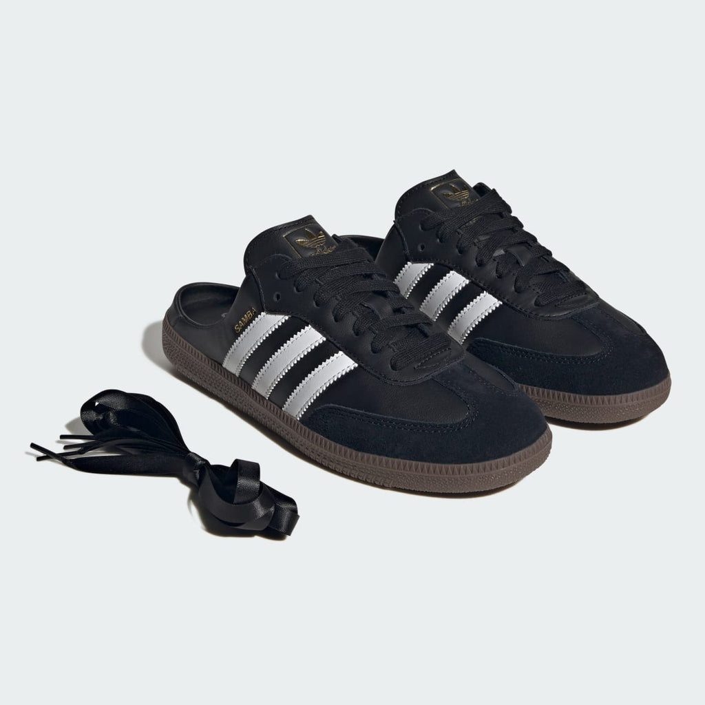Adidas Women's SAMBA OG MULE Shoes - Core Black / Cloud White / Gum - Image 8