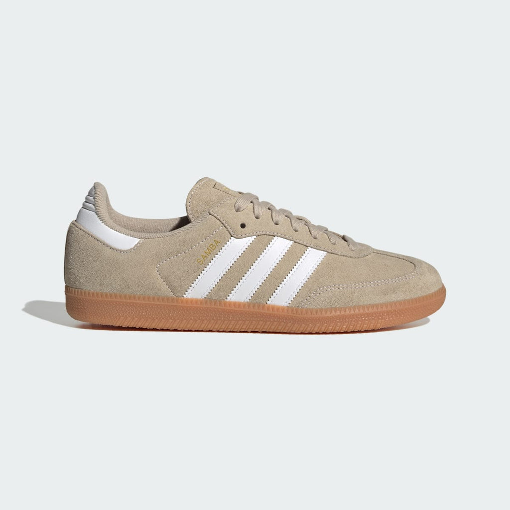 Adidas Men's SAMBA OG SHOES - Khaki Three / Cloud White / Gum - Image 1