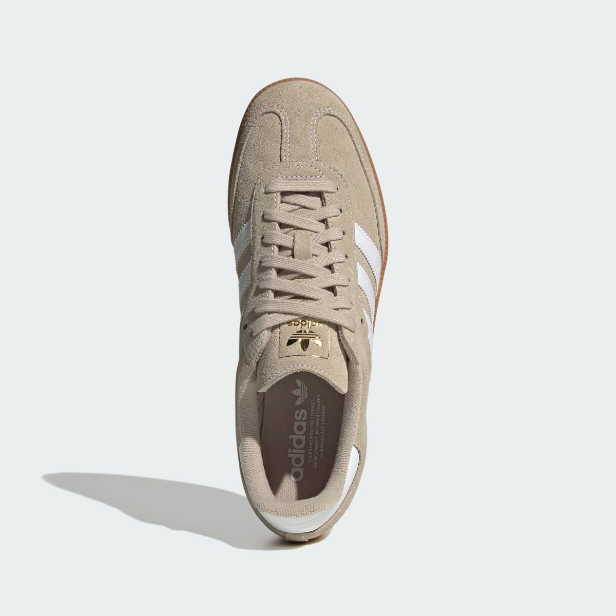 Adidas Men's SAMBA OG SHOES - Khaki Three / Cloud White / Gum - Image 2