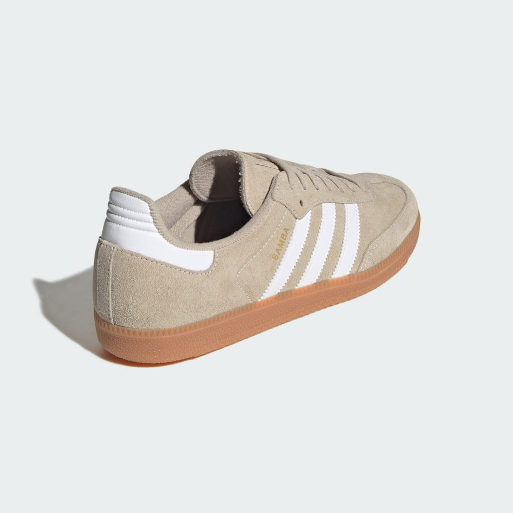 Adidas Men's SAMBA OG SHOES - Khaki Three / Cloud White / Gum - Image 5