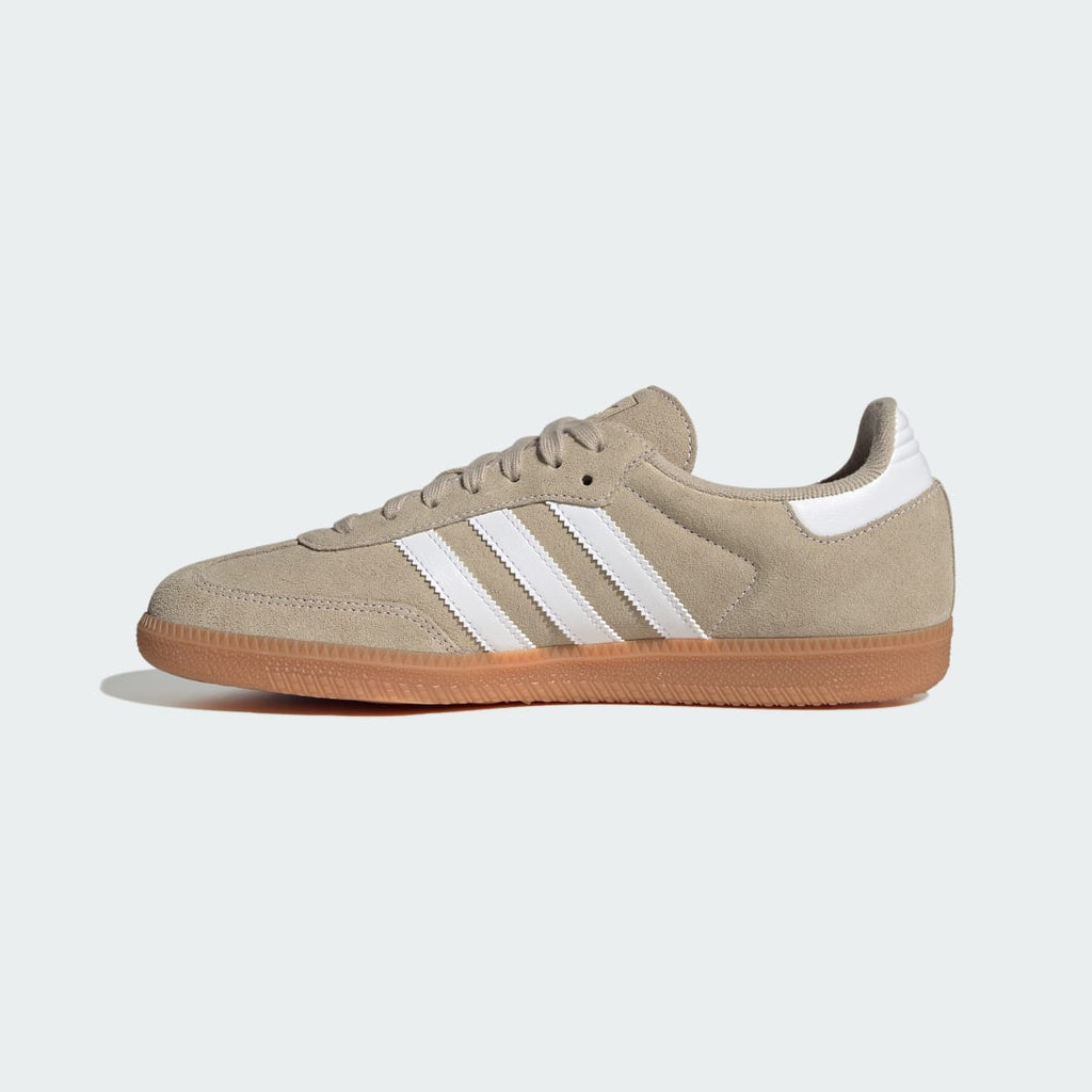 Adidas Men's SAMBA OG SHOES - Khaki Three / Cloud White / Gum - Image 6