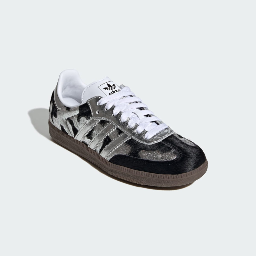 Adidas Women's SAMBA OG SHOES - Core Black / Silver Metallic / Cloud White - Image 4
