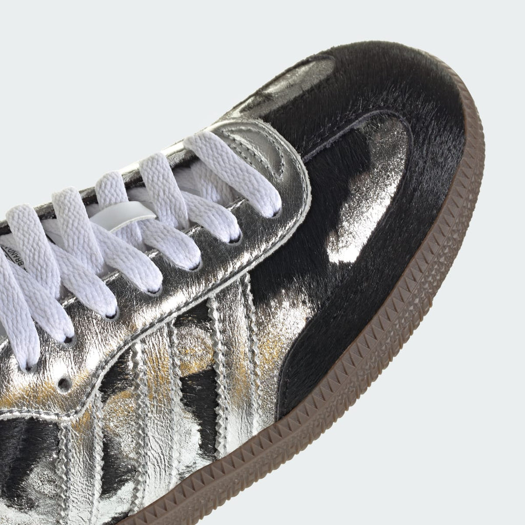 Adidas Women's SAMBA OG SHOES - Core Black / Silver Metallic / Cloud White - Image 8