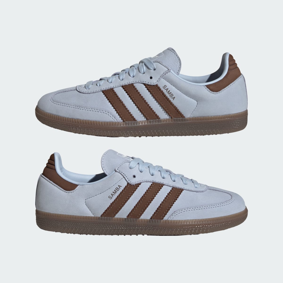 Adidas Women's SAMBA OG SHOES - Crystal Sky / Earth Strata / Cloud White - Image 8