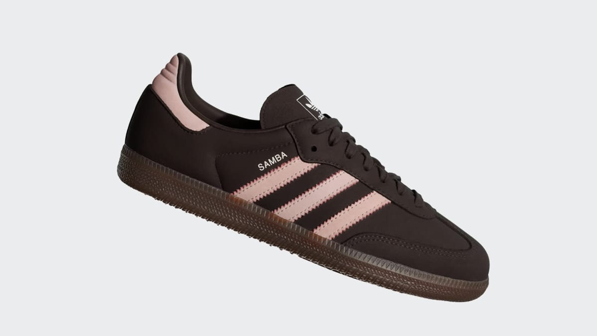 Adidas Women's SAMBA OG SHOES - Aurora Coffee / Sandy Pink / Cloud White - Image 2