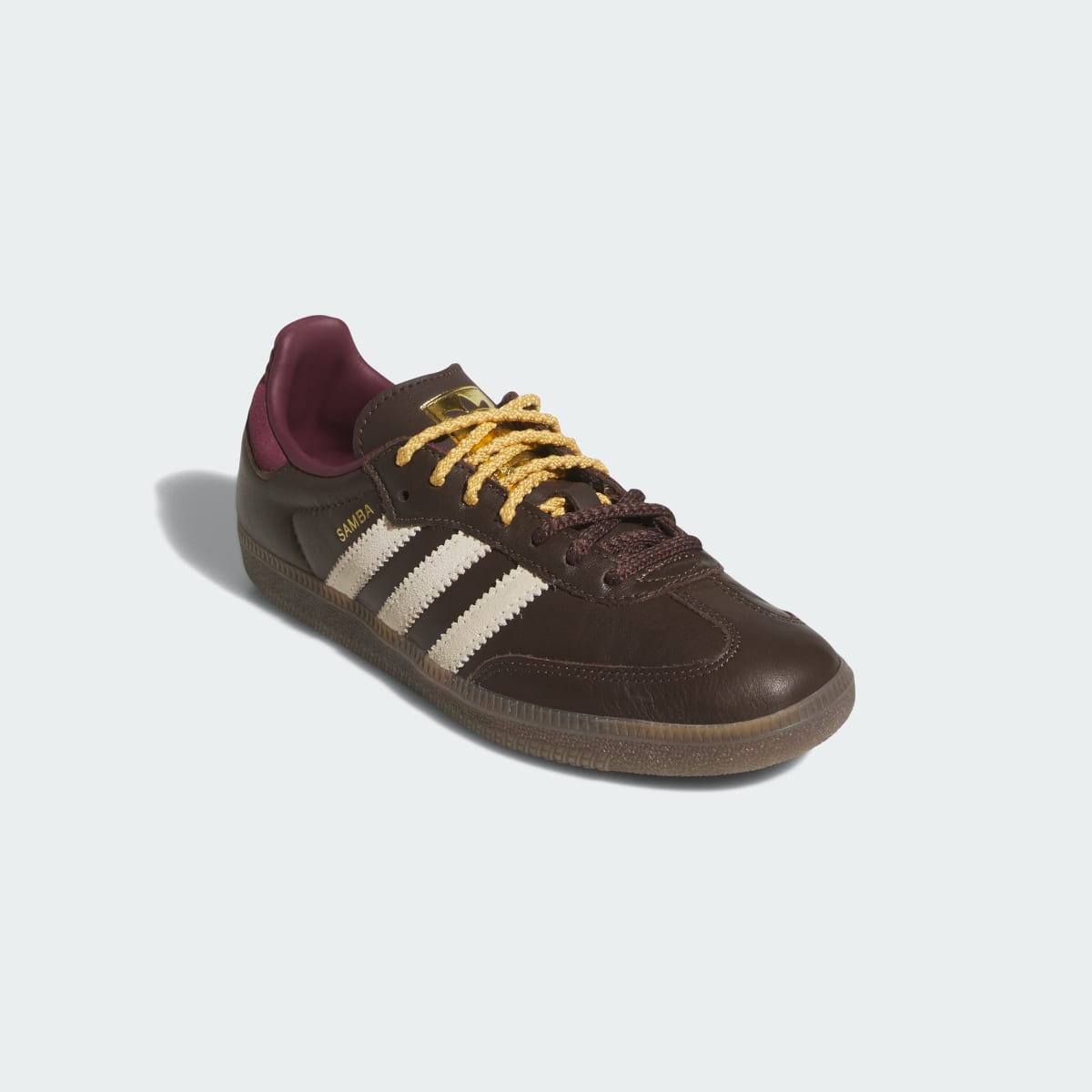 Adidas Women's SAMBA OG SHOES - Brown / Warm Vanilla / Maroon - Image 4