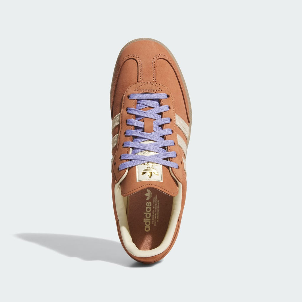 Adidas Women's SAMBA OG SHOES - Clay Strata / Warm Vanilla / Light Purple - Image 2