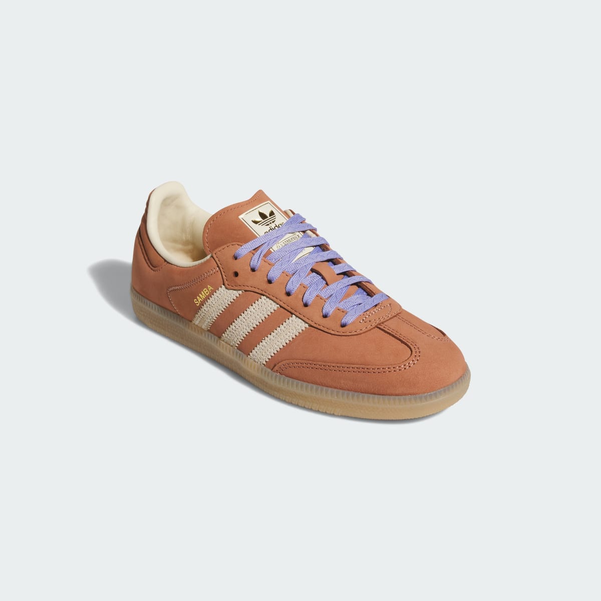 Adidas Women's SAMBA OG SHOES - Clay Strata / Warm Vanilla / Light Purple - Image 4