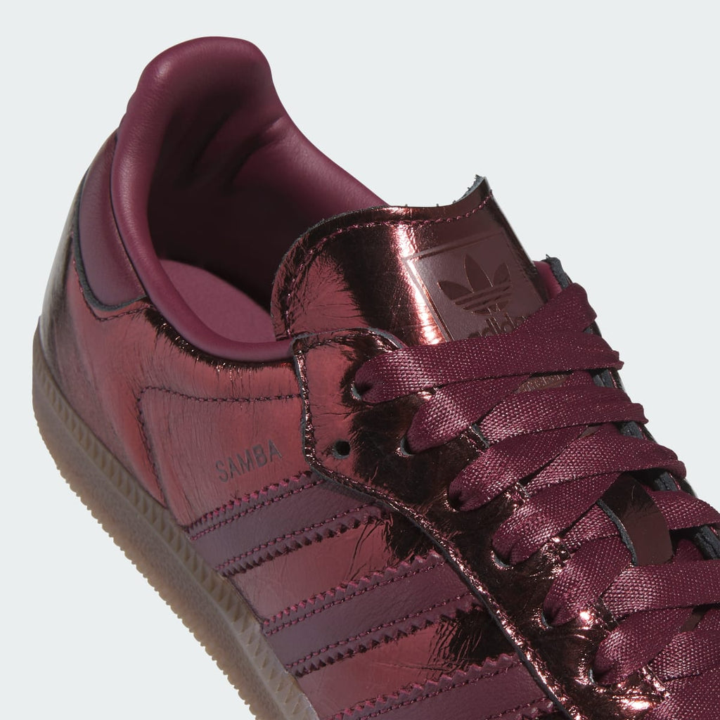 Adidas Women's SAMBA OG SHOES - Maroon / Maroon / Gum - Image 7