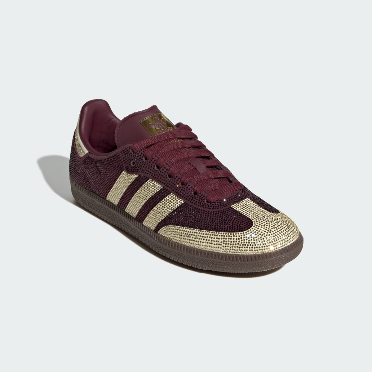 Adidas Women's SAMBA OG SHOES - Maroon / Warm Vanilla / Gum - Image 4