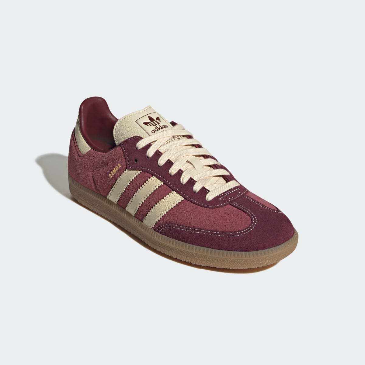 Adidas Men's SAMBA OG SHOES - Shadow Red / Warm Vanilla / Gum - Image 4