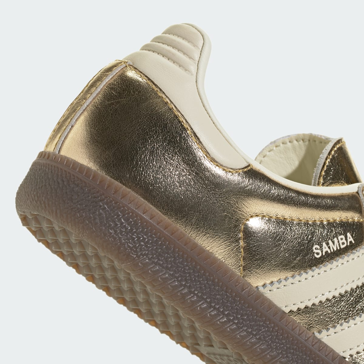 Adidas Women's SAMBA OG SHOES - Gold Metallic / Off White / Gum - Image 8