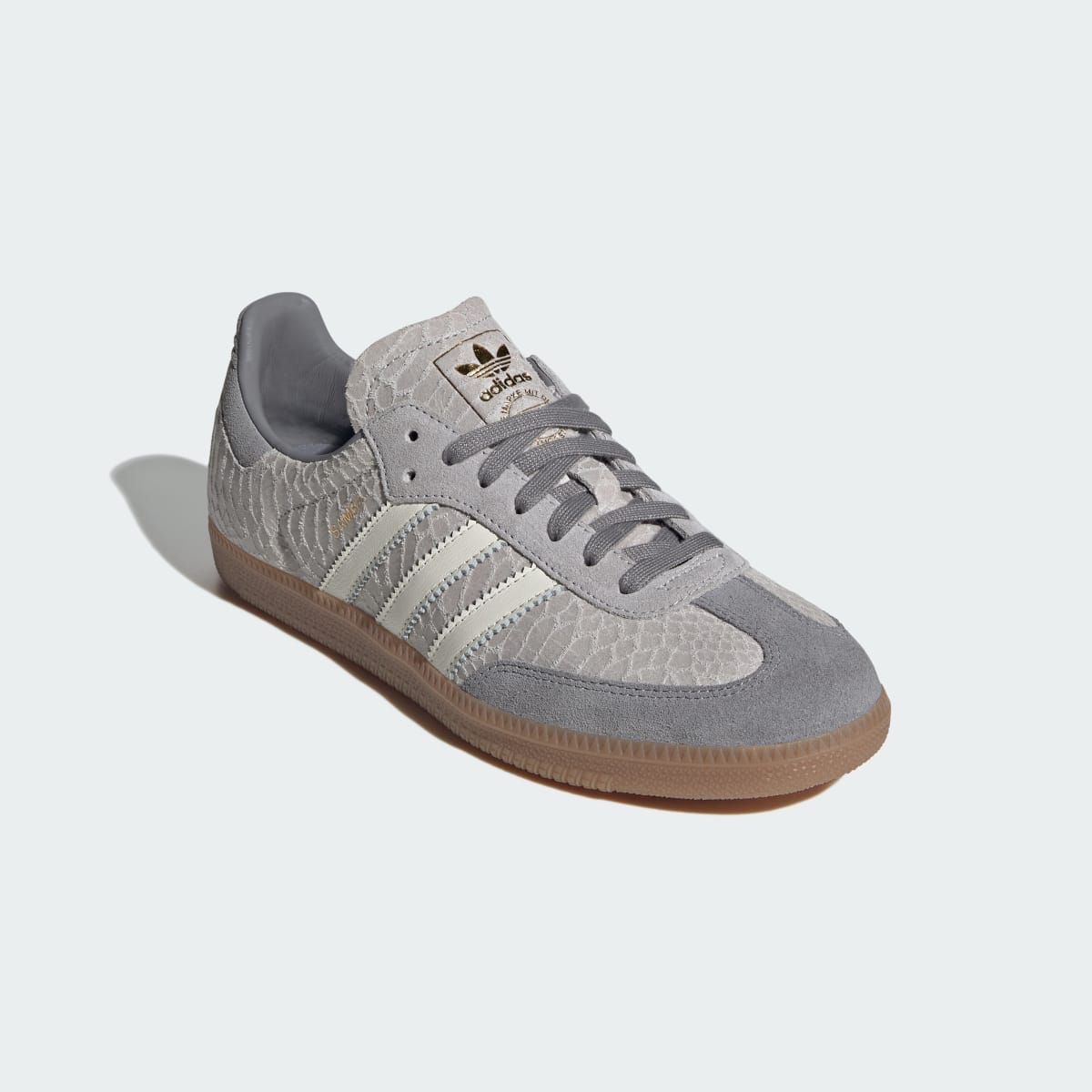 Adidas Men's SAMBA OG SHOES - Grey Two / Off White / Gum - Image 4