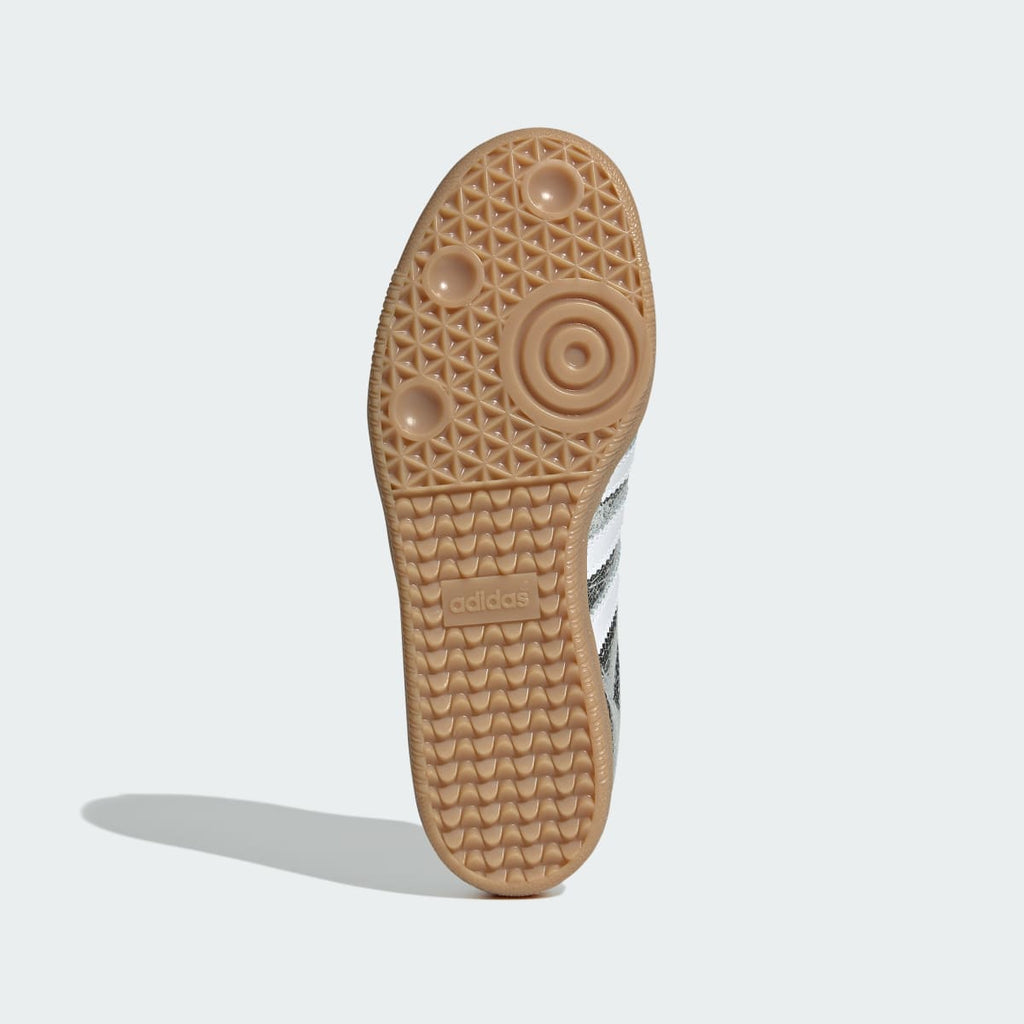 Adidas Women's SAMBA OG SHOES - Silver Metallic / Cloud White / Core White - Image 4
