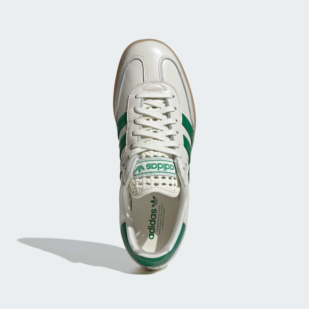 Adidas Women's SAMBA OG SHOES - Off White / Green / Gold Metallic - Image 3