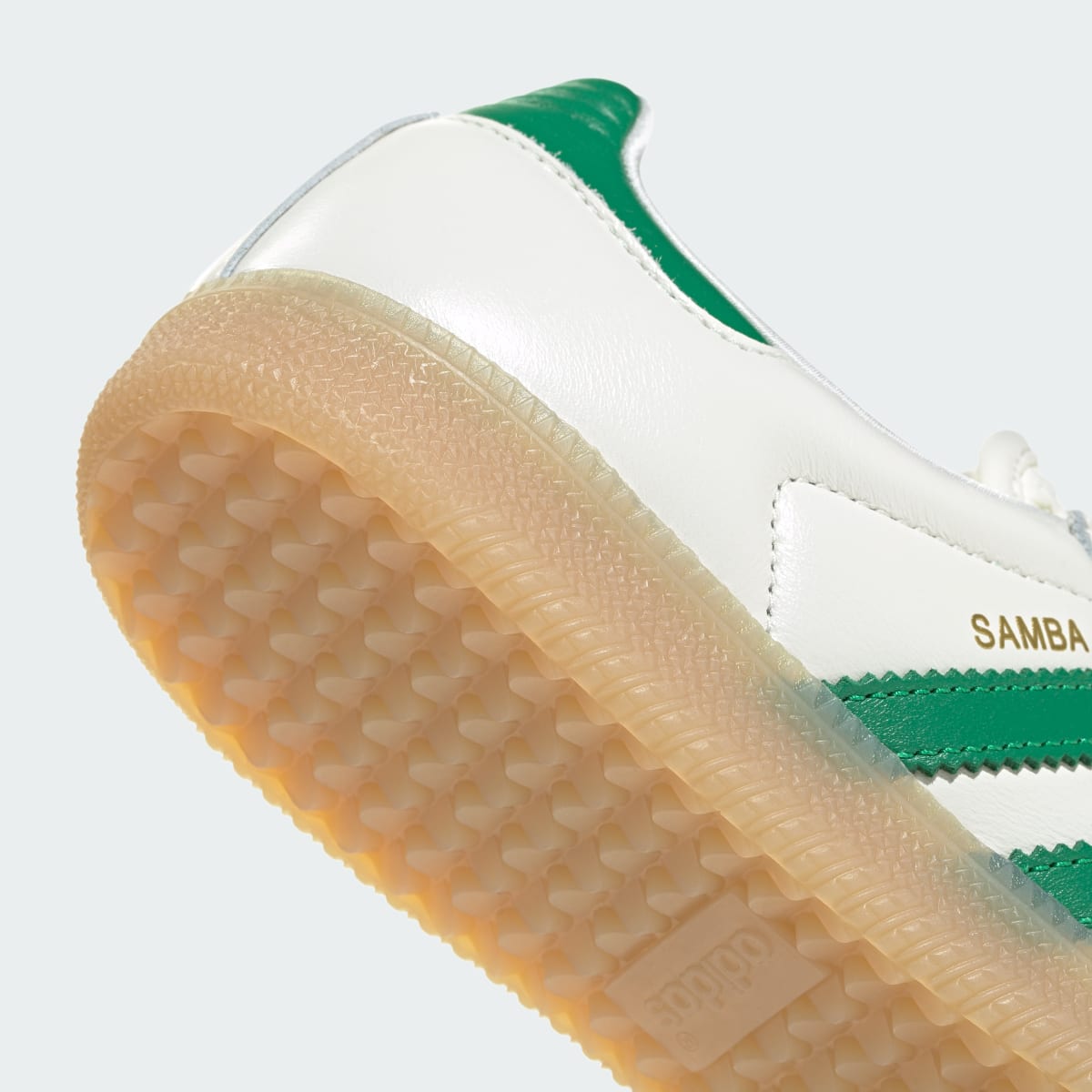 Adidas Women's SAMBA OG SHOES - Off White / Green / Gold Metallic - Image 9