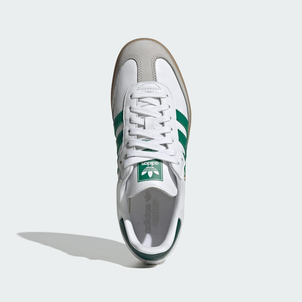 Adidas Women's SAMBA OG SHOES - Cloud White / Bold Green / Collegiate Green - Image 3