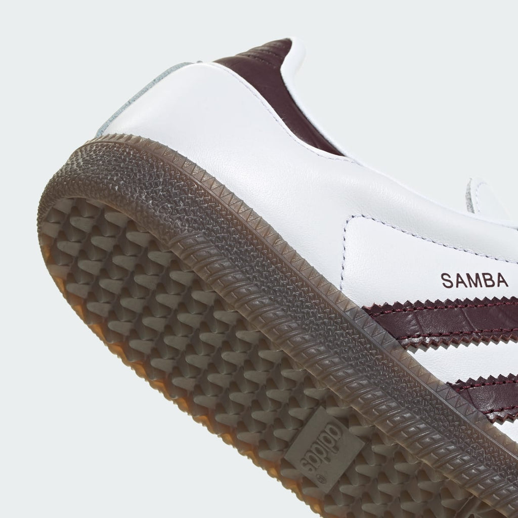 Adidas Women's SAMBA OG SHOES - Cloud White / Maroon / Gum - Image 7