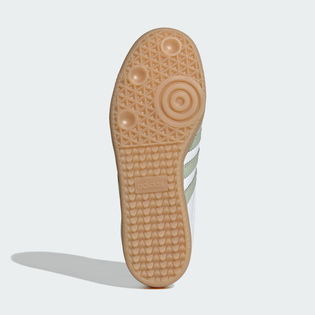 Adidas Women's SAMBA OG SHOES - Cloud White / Halo Green / Tent Green - Image 3
