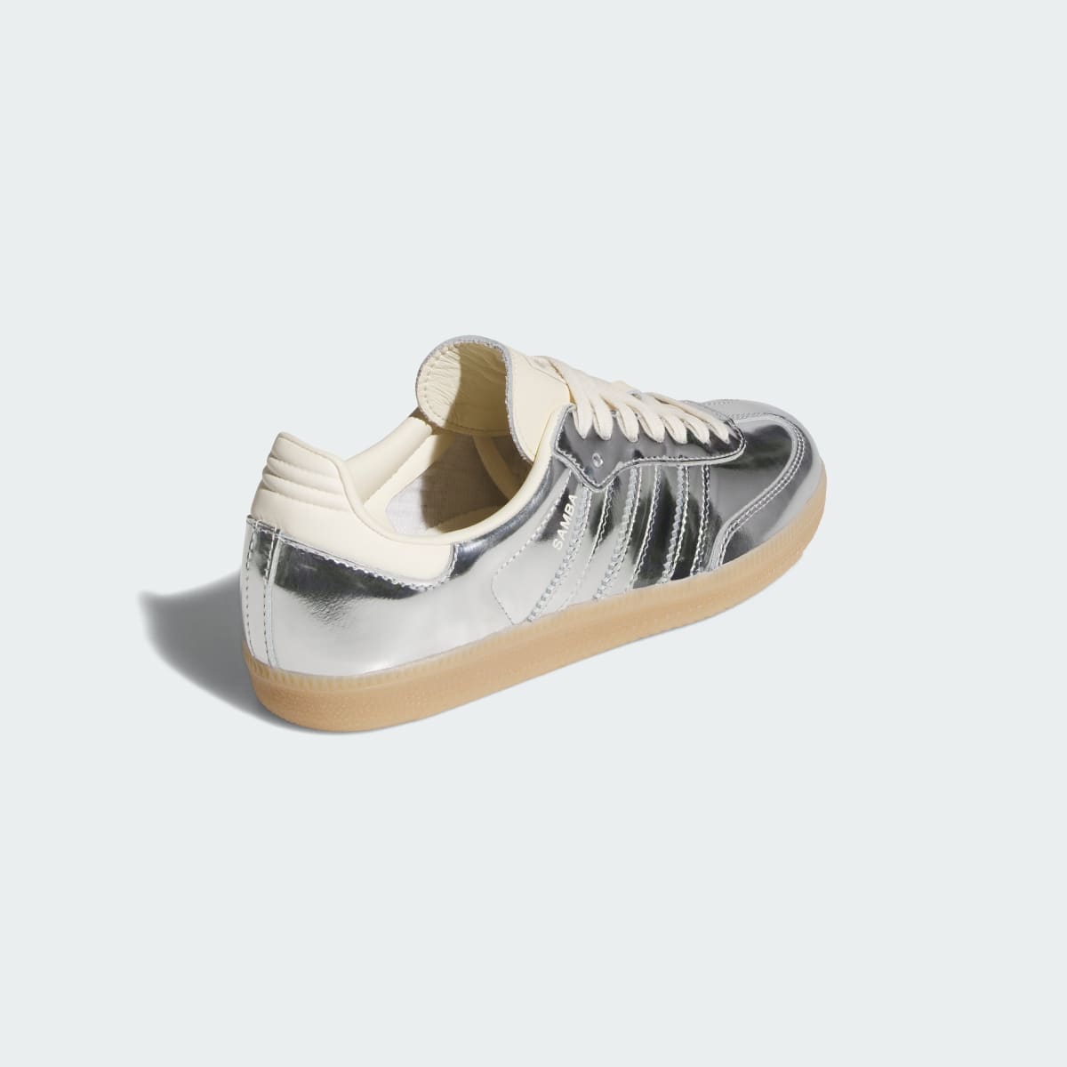 Adidas Women's SAMBA OG W SHOES - Silver Metallic / Silver Metallic / Gum - Image 5