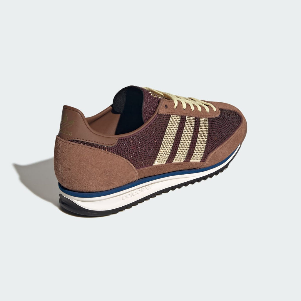 Adidas Women's SL 72 OG SHOES - Preloved Brown / Almost Yellow / Maroon - Image 7